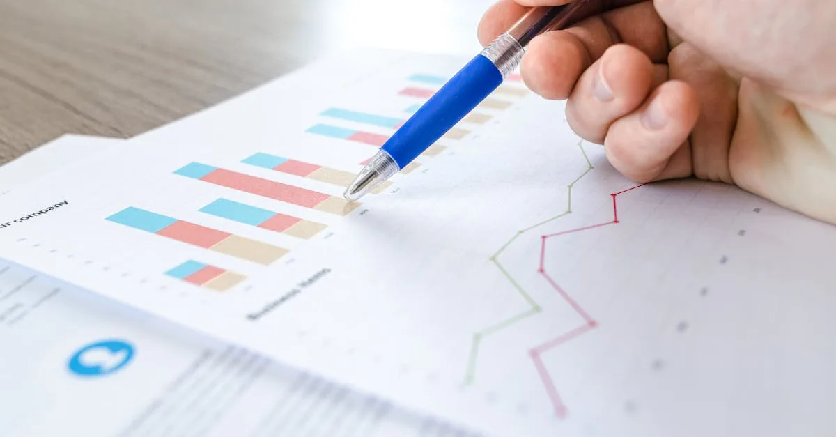 Close-up of analytics data and survey spreadsheet representing SEO data analysis