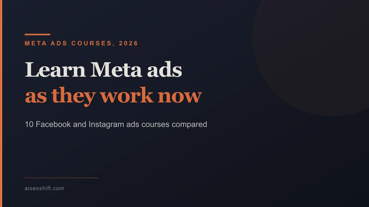 Best Meta ads courses in 2026 to learn Facebook and Instagram ads