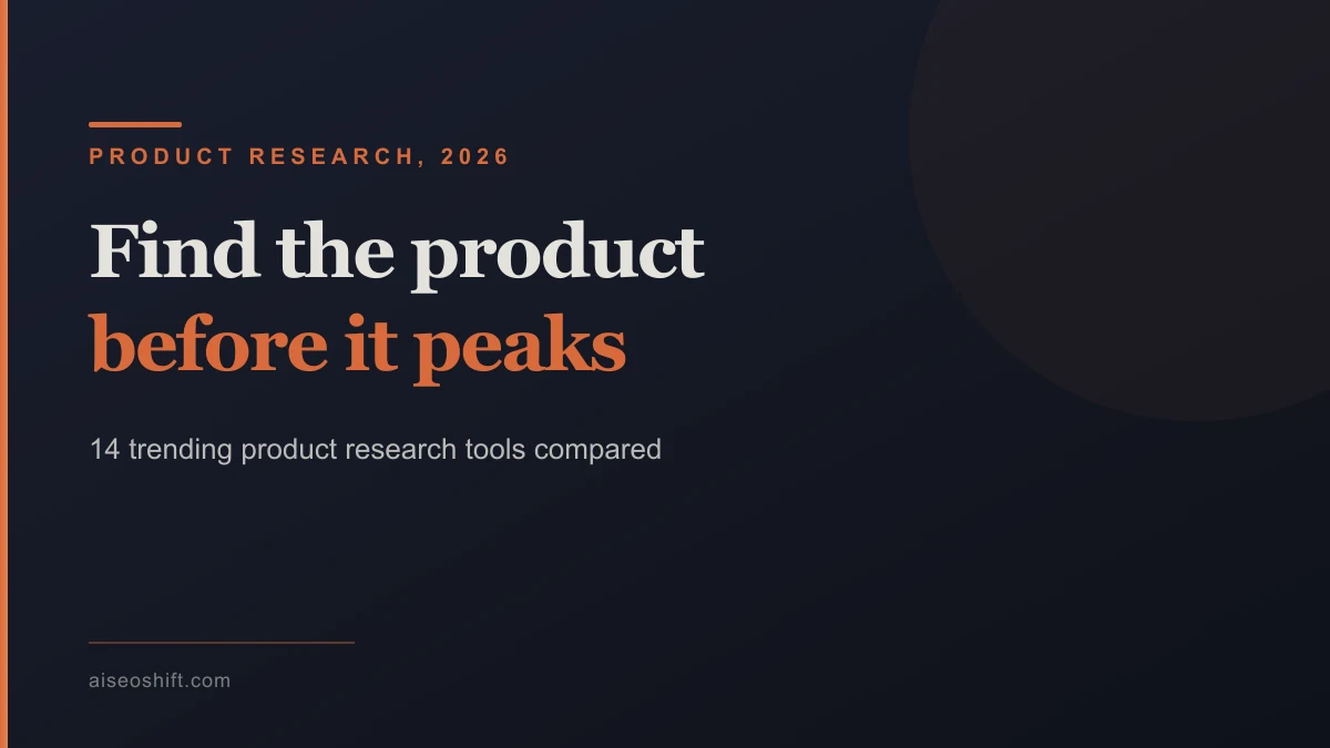 Best trending product research tools in 2026 for ecommerce sellers