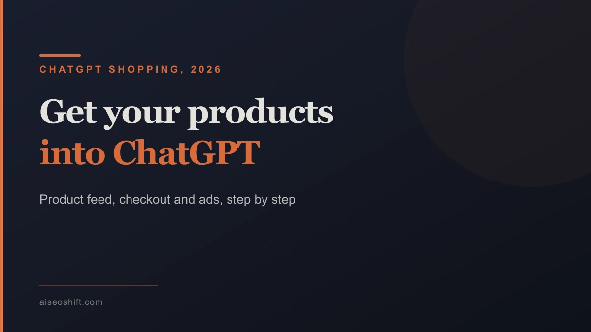 ChatGPT merchant setup: how to get your products into ChatGPT shopping