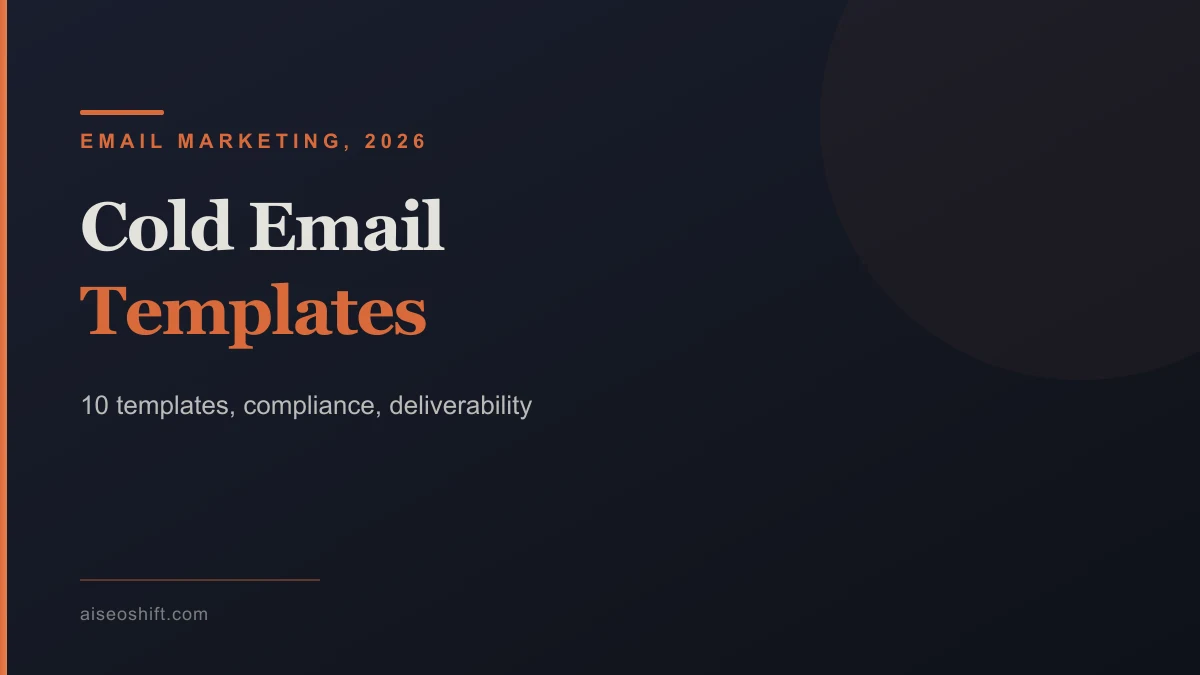 Hero graphic for cold email templates guide showing the anatomy of a cold email