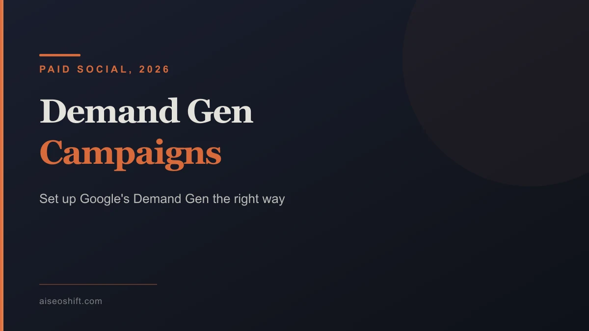 Illustration of a Google Demand Gen campaign spanning YouTube, Shorts, Discover and Gmail
