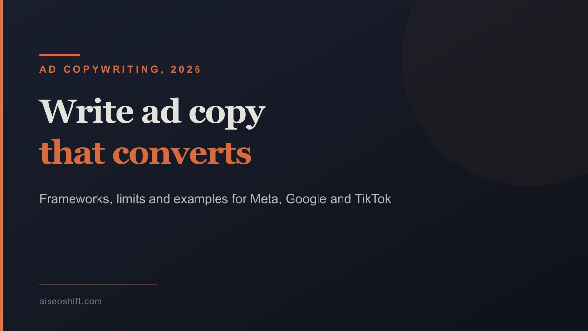 How to write ad copy that converts for Meta, Google and TikTok ads
