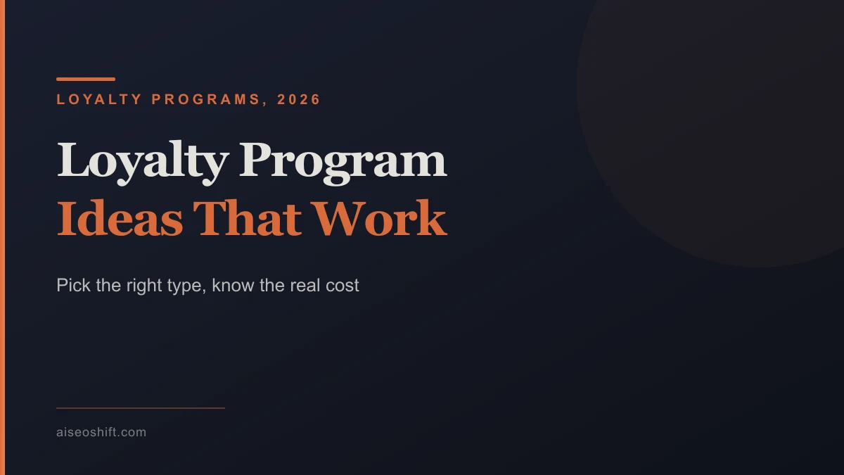 Six types of ecommerce loyalty programs compared side by side