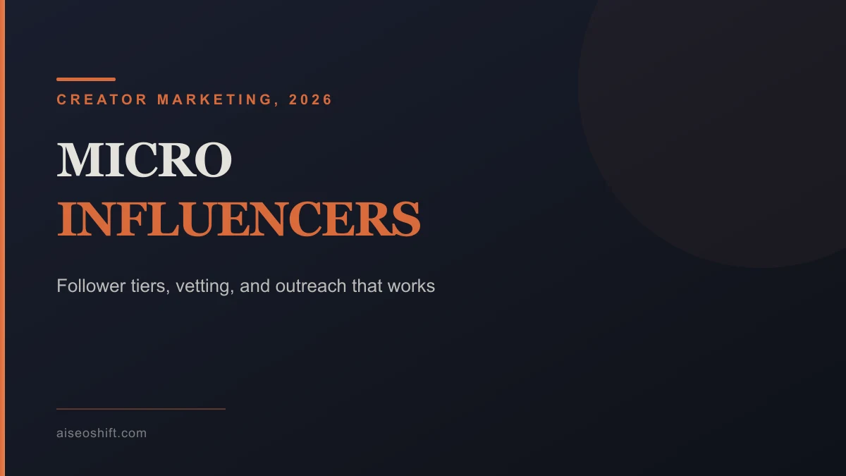 Micro influencers hero graphic showing follower tiers and engagement