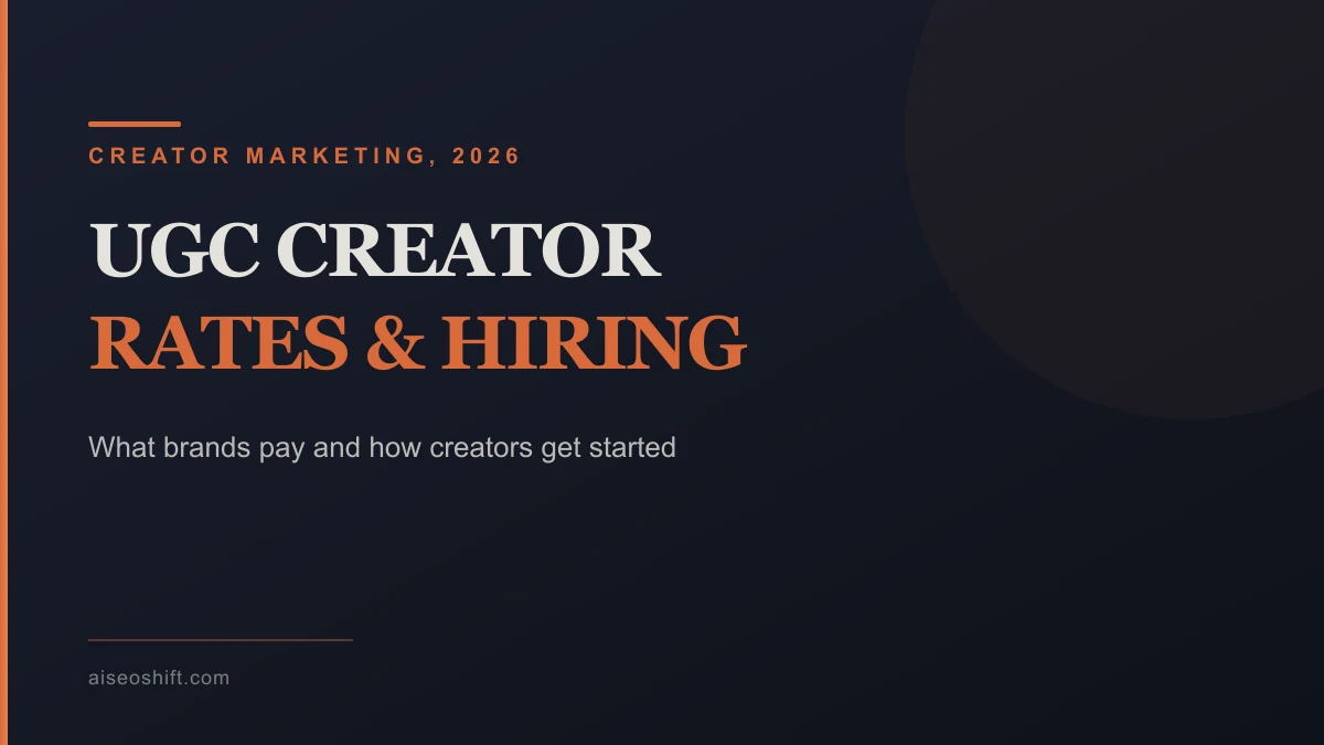 UGC creator hero graphic showing content creation for brand ads